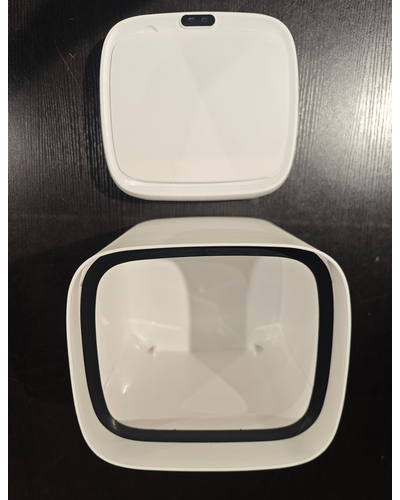 Мусорное ведро сенсорное прямоугольное Mixxus Wave-TC0212 White 12 л (цвет белый) (MI8403)