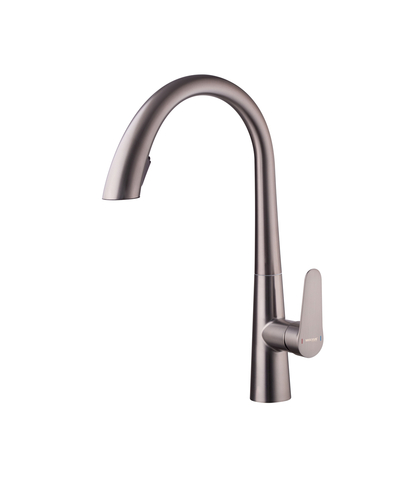 Змішувач для кухні з висувним виливом Mixxus Premium Warta 014 Graphite (MI6957)