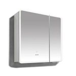 Зеркальный шкафчик Mixxus Premium Olivary CM01-70x70x13 с LED Touch, димером, регулятором яркости (MI8295)