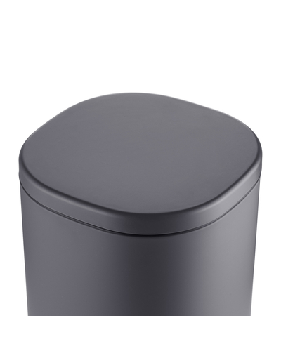 Мусорное ведро с плавным закрытием овальное Mixxus Premium Olivary-TC0105 Graphite 5 л цвет графит (MI7063)