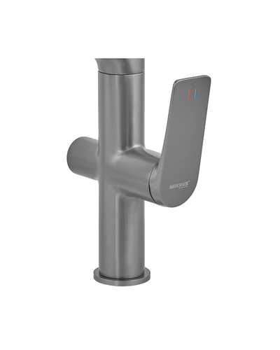 Смеситель для кухни Mixxus Premium Derby 021 (NUT) Graphite REFL.BLACK с выходом для питьевой воды (MI6612)