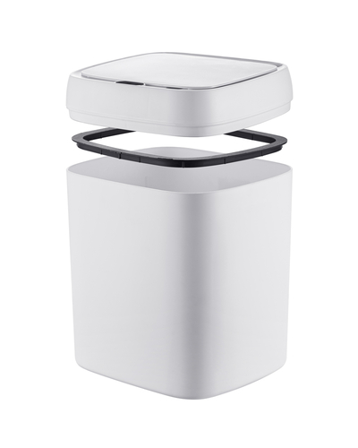 Мусорное ведро сенсорное прямоугольное Mixxus Wave-TC0212 White 12 л (цвет белый) (MI8403)