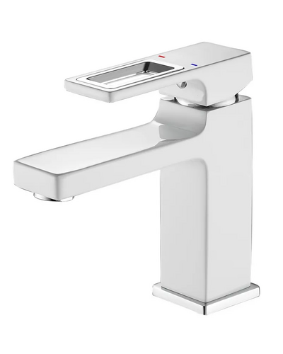 Смеситель для умывальника Mixxus Premium Dante 001 NUT White-Chrome (MI6792)