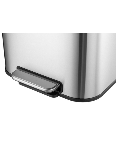 Мусорное ведро с плавным закрытием прямоугольное Mixxus Cubic-TC0105 SS Color 5л цвет нержавейка (MI7088)