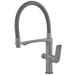 Смеситель для кухни Mixxus Premium Derby 021 (NUT) Graphite REFL.BLACK с выходом для питьевой воды  (MI6612)