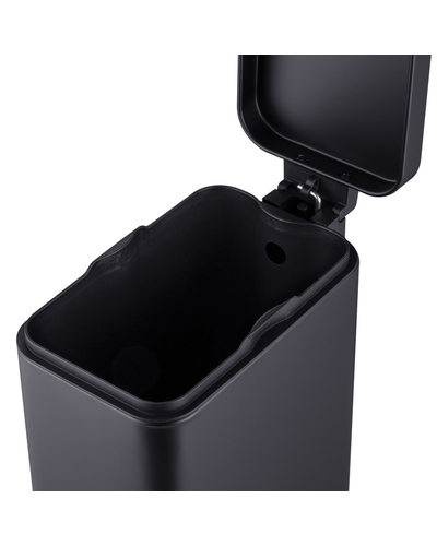 Мусорное ведро с плавным закрытием прямоугольное Mixxus Premium Quadro-TC0105 Black 5 л цвет черный (MI7061)