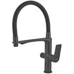 Смеситель для кухни Mixxus Premium Derby 021 (NUT) BLACK REFL.BLACK с выходом для питьевой воды  (MI6606)