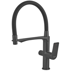 Змішувач для кухні Mixxus Premium Derby 021 (NUT) BLACK REFL.BLACK з виходом для питної води  (MI6606)