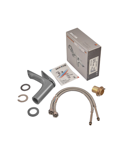 Смеситель для умывальника Mixxus Premium Derby 001 (NUT) Graphite (MI6607)