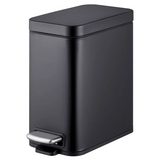 Мусорное ведро с плавным закрытием прямоугольное Mixxus Premium Quadro-TC0105 Black 5 л цвет черный (MI7061)