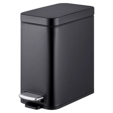 Відро для сміття з плавним закриттям прямокутне Mixxus Premium Quadro-TC0105 Black 5 л колір чорний (MI7061)