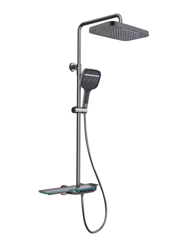 Душова система з термостатичним змішувачем Mixxus Premium Space-009-J Graphite, 3 режими (MI6542)