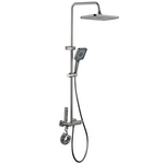 Душова система зі змішувачем Mixxus Premium Marlin 009-J Graphite з кнопкою перемикання, 4 режими (MI6831)