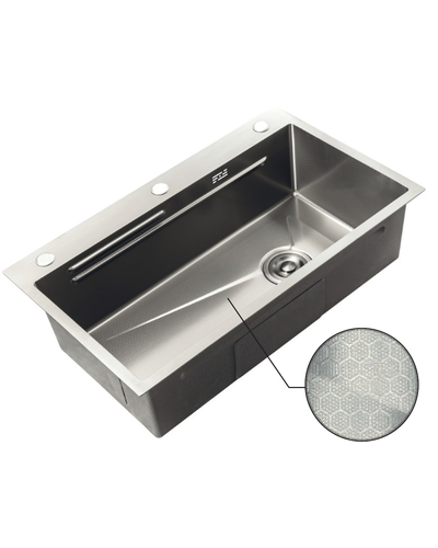 Мийка Zerix ZH7545-SET-05 DECOR NANO-SILVER (3.0/0.8) з нерж. сталі, комплект (нержавійка) (ZM5584) Мийка Zerix ZH7545-SET-05 DECOR NANO-SILVER (3.0/0.8) з нерж. сталі, комплект (нержавійка) (ZM5584)