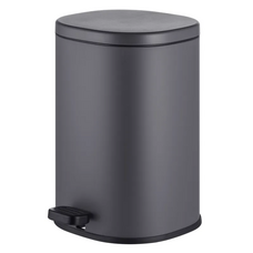 Відро для сміття з плавним закриттям овальне Mixxus Premium Olivary-TC0105 Graphite 5 л колір графіт (MI7063)