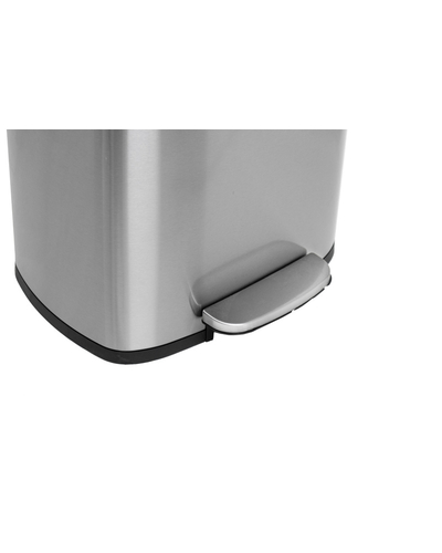 Відро для сміття з плавним закриттям прямокутне Mixxus Bevel-TC0105 SS Color 5л колір наржавійка (MI7086)