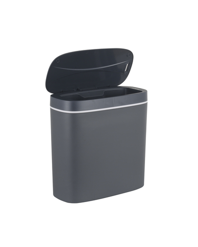 Мусорное ведро сенсорное овальное Mixxus Flat-TC0109 Graphite 9 л цвет графит (MI7075)