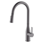Змішувач для кухні з висувним виливом Mixxus Premium Summer 014 Graphite (Колір графіт) (MI8282)