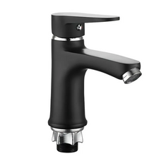 Смеситель для умывальника Mixxus Elvis 001 (NUT) Black (без подвода) (MI6577)