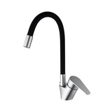 Смеситель для кухни Mixxus Neo-011 REFL.Black с силиконовым изливом (MI6558)