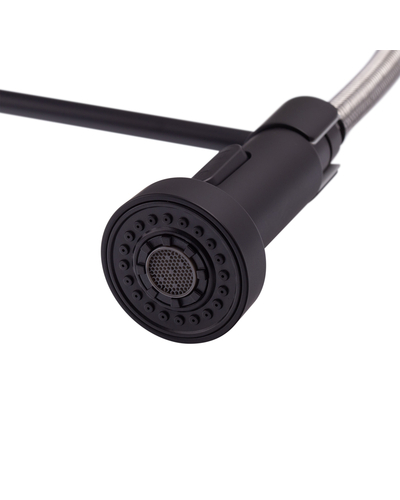 Смеситель для кухни с изливом пружина Mixxus Premium Spring 017 Black (MI6951)