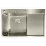 Мойка из нержавеющей стали Mixxus MH7849L Nano-Silver цвет нержавейка (MI7048)