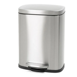 Відро для сміття з плавним закриттям прямокутне Mixxus Bevel-TC0105 SS Color 5л колір наржавійка (MI7086)