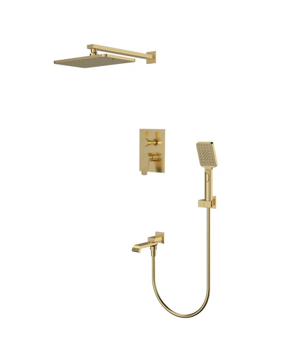 Встраиваемая душевая система Mixxus Premium Dali 009 Inner Box Brushed Gold (MI6767)