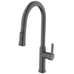 Змішувач для кухні з висувним виливом Mixxus Premium Pull 014 Graphite (MI6959)