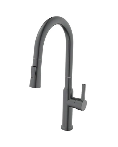 Змішувач для кухні з висувним виливом Mixxus Premium Pull 014 Graphite (MI6959)