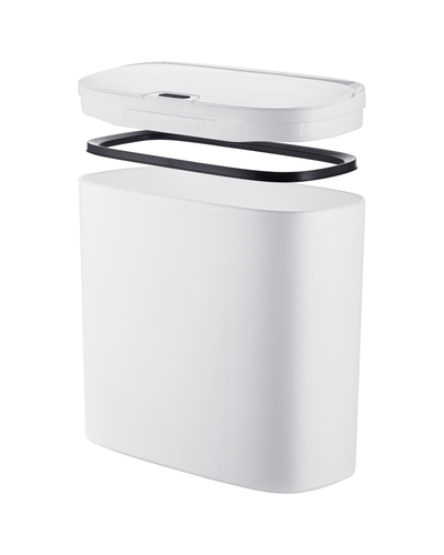 Мусорное ведро сенсорное прямоугольное Mixxus Wave-TC0414 White 14 л (цвет белый) (MI8405)