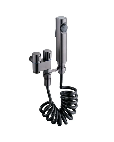 Кран для гигиенического душа и бачка унитаза Mixxus AVT-01 Graphite с лейкой (MI6837)