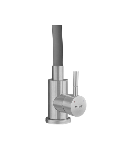Смеситель для кухни Mixxus SUS-011-T REFL.GRAY с силиконовым изливом из нерж. стали SUS304, излив серый (MI8227)