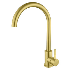 Смеситель для кухни Mixxus SUS-011 Brushed Gold из нерж.стали SUS304 (Цвет матовое золото) (MI8435)