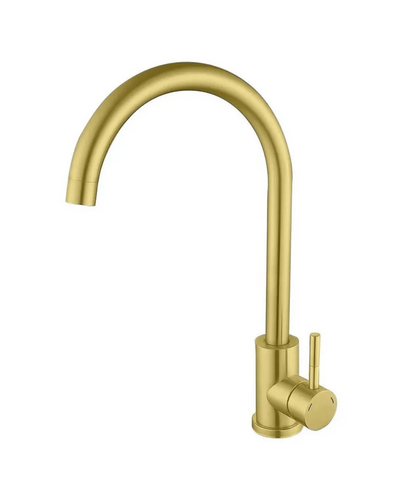 Смеситель для кухни Mixxus SUS-011 Brushed Gold из нерж.стали SUS304 (Цвет матовое золото) (MI8435)