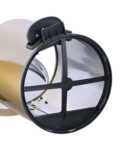 Мусорное ведро с плавным закрытием круглое Mixxus Ellipse-TC0205 Brushed Gold 5л (цвет матовое золото) (MI8400)