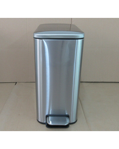 Мусорное ведро с плавным закрытием прямоугольное Mixxus Diverse-TC0312 SS Color 12л цвет нержавейка (MI7090)