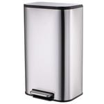 Мусорное ведро с плавным закрытием прямоугольное Mixxus Cubic-TC0112 SS Color 12л цвет нержавейка (MI7089)