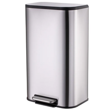 Відро для сміття з плавним закриттям прямокутне Mixxus Cubic-TC0112 SS Color 12л колір нержавійка (MI7089)