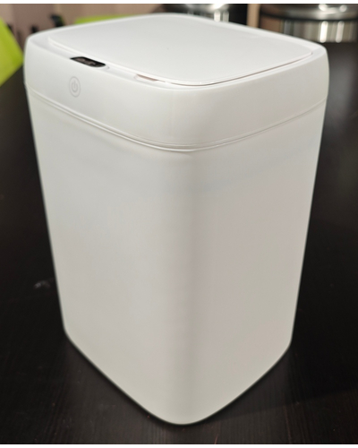 Мусорное ведро сенсорное прямоугольное Mixxus Wave-TC0314 White 14 л (цвет белый) (MI8404)