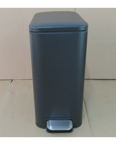 Мусорное ведро с плавным закрытием прямоугольное Mixxus Diverse-TC0312 Black 12л цвет черный (MI7091)