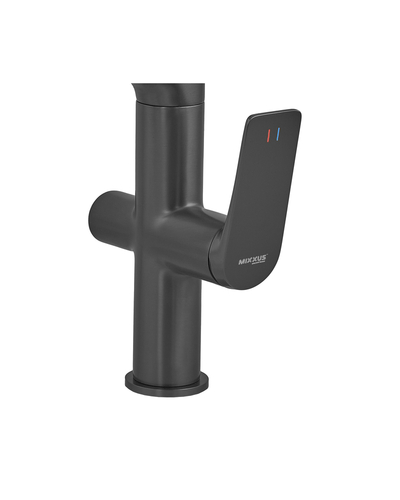 Смеситель для кухни Mixxus Premium Derby 021 (NUT) BLACK REFL.BLACK с выходом для питьевой воды (MI6606)