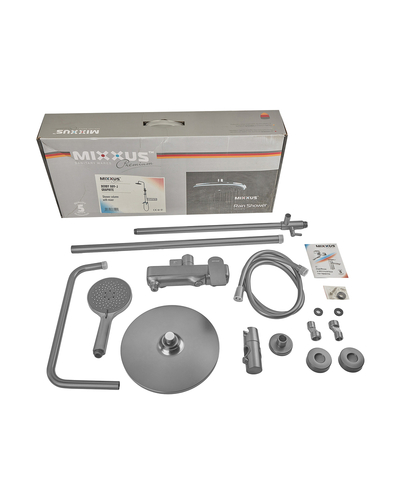 Душевая система Mixxus Premium Derby 009-J Graphite со смесителем (MI6610)