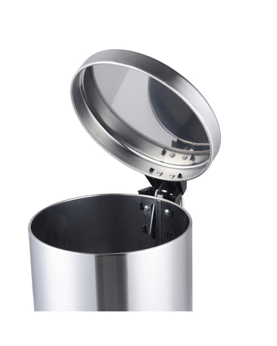 Мусорное ведро с плавным закрытием круглое Mixxus Ellipse-TC0205 SS Color 5л цвет нержавейка (MI7076)