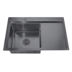 Мойка Zerix ZH7849L-215 Nano-Black (3.0/0.8) из нержавеющей стали (MX1590)