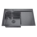 Мийка Zerix ZH7849L-215 Nano-Black (3.0/0.8) з нержавіючої сталі (MX1590)