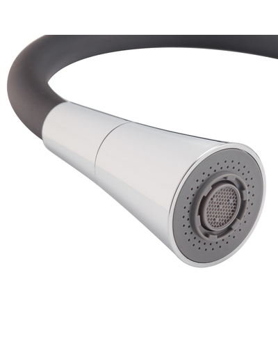 Змішувач для кухні Mixxus Premium Matis 011-T (NUT) Refl.Black (Колір хром+силік.вилив чорний) (MI8266)