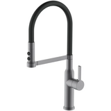 Змішувач для кухні Mixxus Premium Pull 017 Graphite REFL.Black (Кол.графіт+силік.вилив чор.) (MI8278)
