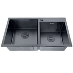 Мийка из нерж. сталі Zerix ZH7843D-215 NANO-BLACK (3.0/0.8) (MX1594)