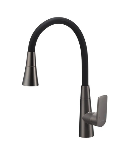 Змішувач для кухні Mixxus Premium Matis 011-T (NUT) Graphite Refl.Black (Колір граф.+сил.вилив чорн) (MI8268)